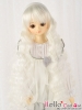 【NC-M01】7~8" Heat-Proof Wave Wigs # Cream White