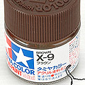 10ml Tamiya Acrylic Paint X-9 Brown