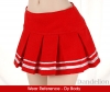 S18．【Das-18】SD／DD Accordion Mini Short Skirt # Red