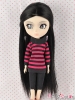 【HT-03C】8.0~9.5" HP Long Straight ( W/O Bang ) Wigs # Black