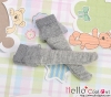 【KS-C14】(B／P) Lace Top Below Knee Socks # Grey