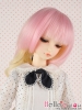 【ND-GL06】6~7" Heat-Proof Wigs # Fog Pink + Gold