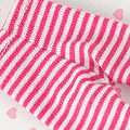 【PP-105】Pullip Pantyhose Socks # Thin Stripe Deep Pink+White