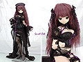 【Secret Cat】Dollfie Dream Sexy Leather Costume # Dy．Black／Deep Violet